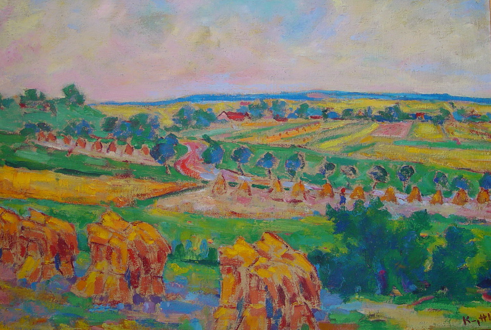 Bohumil Knyttl: V zat&aacute;čce u Lipky pod Střemo&scaron;icemi, asi 1937, olej, pl&aacute;tno